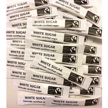 50 x Fairtrade White Sugar Sticks