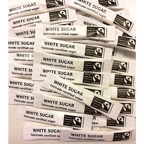 50 x Fairtrade White Sugar Sticks