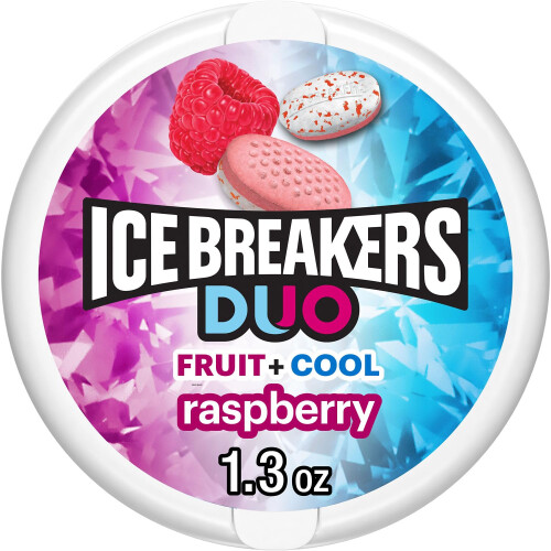 ICE BREAKERS Duo Sugar Free Mints, Raspberry, 1.3 Ounce