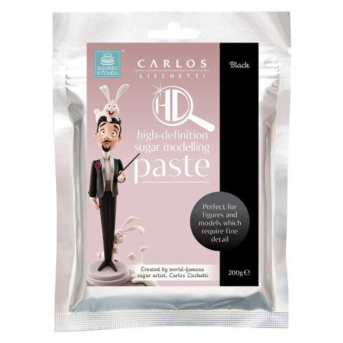 Squires Kitchen High Definition Sugar Modelling Paste - Black 200 Gram