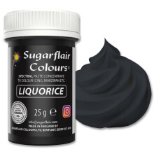 Sugarflair Food Colouring Paste Liquorice Black, Concentrated Spectral Food Colouring for Buttercream, Sugar Paste, Royal Icing, Cake Mixes, Macarons