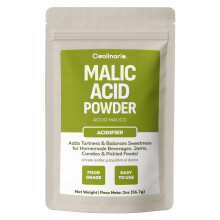 Coolinario Malic Acid Powder (56 g) Sour Powder | Food Grade Flavor Enhancer for Beverages, Jams, Candy & Pickled Foods | Adds Tartness & Balances