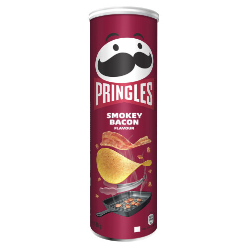Pringles Pringles Smokey Bacon Flavour Crisps 185g, Packaging May Vary