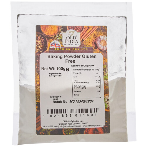 Old India Baking Powder Gluten Free 100g