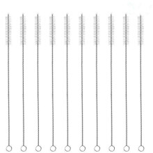 10PCS 11.4Inch Drinking Straw Brush Cleaner Extra Long Thin Straw Cleaning Brush Set for Kettle Spout Tumbler Baby Bottles Funnel Teapot Nozzle Tube