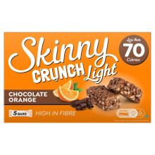 Skinny Crunch Orange Chocolate Snake Bar Less than 75 Cal Pack of 5 20g Bars
