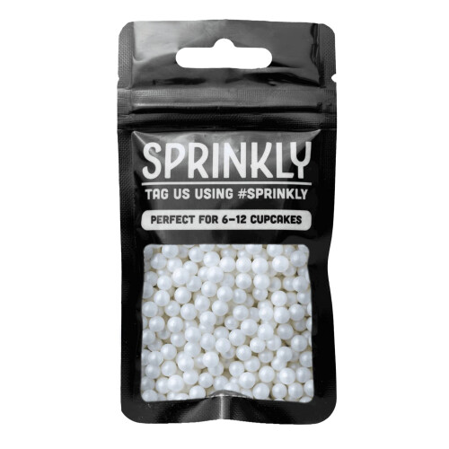 SPRINKLY - Glimmer Pearls - White (5-7mm) - 30g