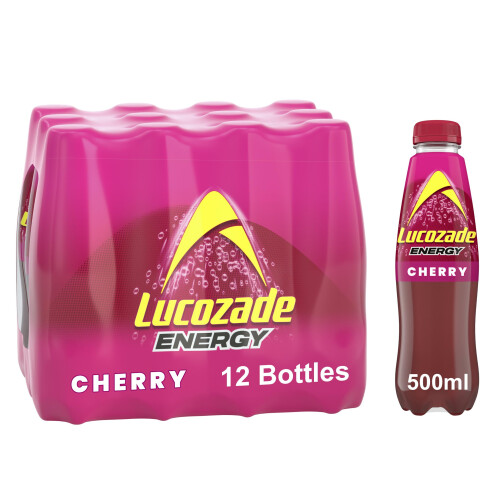 Lucozade Lucozade Energy Cherry 12 x 500ml bottles
