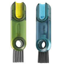 2pcs 3-in-1 Multifunctional Cup Cleaning Brush Set, Portable Bottle Lid & Straw Cleaner with Crevice Detail Tool, Essential Cleaning Kit for Home