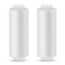 Easusy White Thread, 2 Pcs 200 Yards White Sewing Thread, All Purpose Thread for Sewing Machine, Hand Stitching, Embroidery