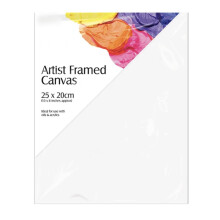 Blank Framed Canvas Panel, Pre-Stretched 100% Cotton for Artists Painting with Acrylic Oil or Water Based Double Primed Frame Boards (Framed Canvas