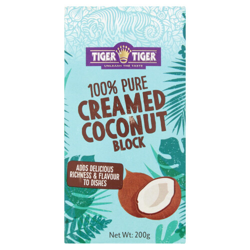 Tiger Tiger Pure Creamed Coconut (Block) 200g