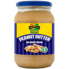 Tropical Sun No Added Sugar Peanut Butter, 454g (Pack of 1)