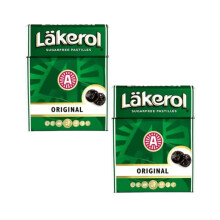 Scandikitchen Lakerol Sugarfree Pastilles Original Liquorice Menthol 2 x 25g