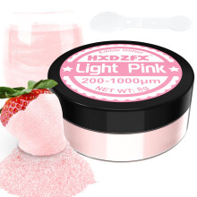 Light Pink Edible Glitter - 100% Edible Glitter for Drinks, Cake Decorations, Chocolates, Muffins, Cocktail, Candy, Cream, etc. Light Pink Food
