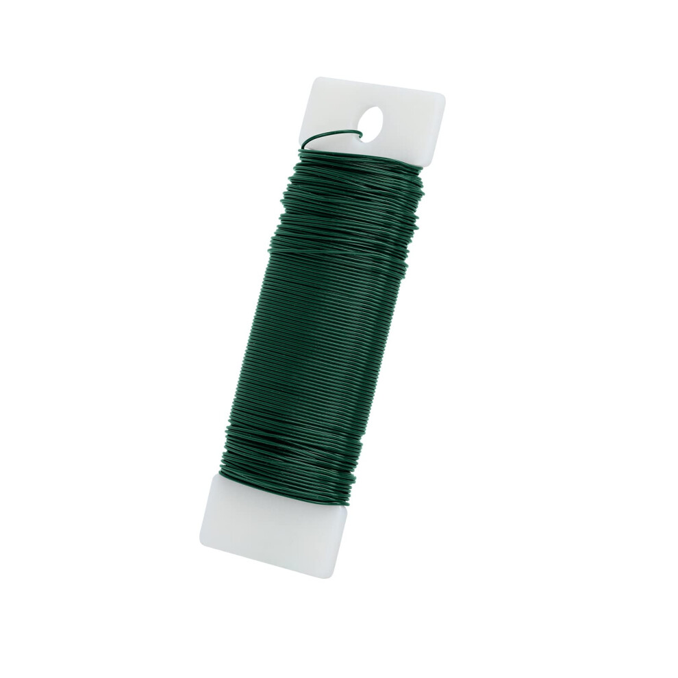 Florist's Green Floristry Wires For Crafting, Wedding Garlands, Bouquets & Plants - 22 Gauge Flexible Paddle Wire 5051225447816