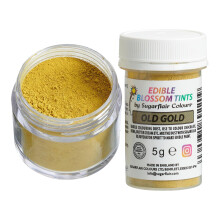 Sugarflair Food Colouring Powder Dust Old Gold Blossom Tint, Use on Cake Decorations or Colour Sugarpaste, Fondant, Icing, Chocolate, Buttercream,