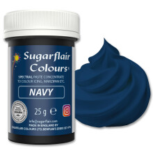 Sugarflair Spectral Navy Blue Food Colouring Paste 25g - Concentrated Paste Food Dye for Cake Decorating, Fondant, Buttercream, Cake Batter and More -