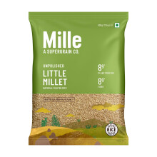 Mille Little Millet Whole Grain | Ideal for Fasting | Unpolished, Toasted, No Soaking Required Gluten Free | High Plant Protein and Fibre | Rice