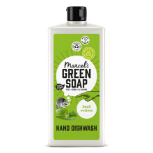 Marcel's Green Soap - Washing Up Liquid Basil & Vetiver - Dishwashing Liquid - Hand dishwash - 100% Vegan - 100% Recycled Plastic - 97% Biodegradable