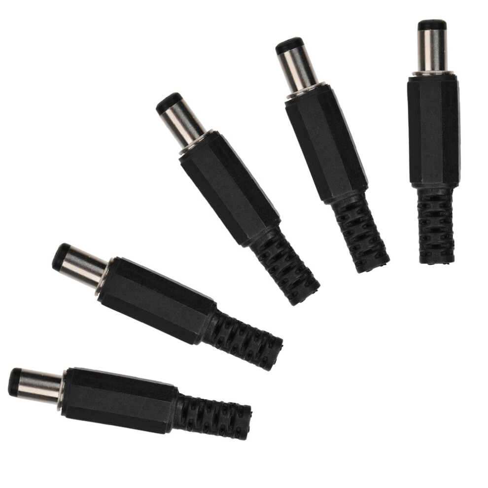 2.1Mm X 5.5Mm Male Plug Dc Power 5 Pack 7340572460820