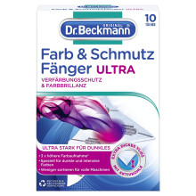Dr. Beckmann Color & Strainer Ultra | long-lasting color protection for dark laundry and intense colors | ultra strong and with activated carbon for