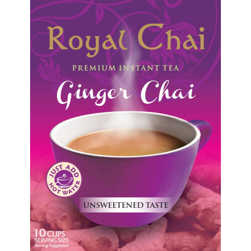 Royal Chai Ginger Instant Indian Tea Unsweetened