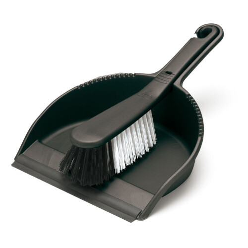 Addis Addis Soft Dustpan & Brush Black