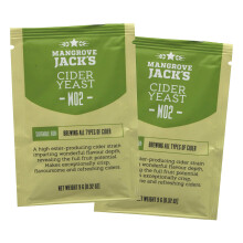 2X Mangrove Jack Yeast Cider M02 Craft Series Yeast 9g Treats 23L