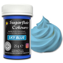 Sugarflair Pastel Sky Blue Food Colouring Paste 25g - Concentrated Paste Food Dye for Cake Decorating, Fondant, Buttercream, Cake Batter and More -