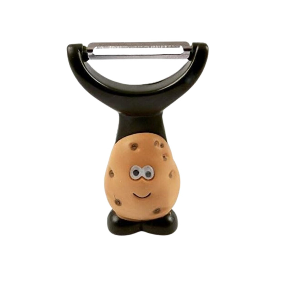 Joie Kitchen Gadgets Spud Dude Y Peeler ? Stainless Steel Blade For Fruits & Vegetables, Ergonomic Handle, One Size, Green