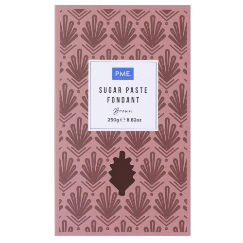 PME Sugar Paste Fondant ? Brown 250g