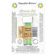 Sugarflair Blossom Tint Spring Green Food Colouring and Dusting Powder, Matt Finish, Brush On or Mix with Rejuvenator Spirit to Create a One of A Kind