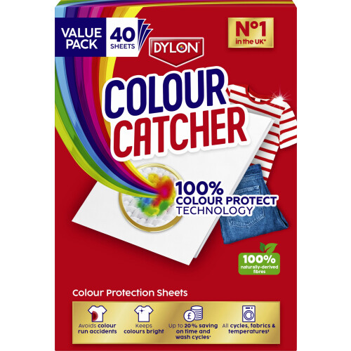 Colour Catcher Complete Action+ Laundry Sheets, Helps to Prevent Colour Run and Protects Brightness ? 40 Sheets