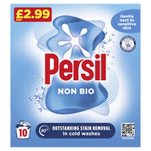 Persil Non Bio Washing Powder gentle next to sensitive skin for outstanding stain removal in cold washes 10 washes (500 g)