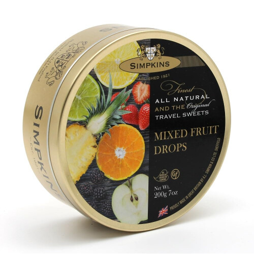 Simpkins Simpkins Mixed Fruit Drops Travel Sweets, 200g