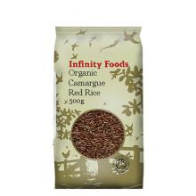 Infinity Foods Organic Healthy Camargue Red Rice Superfood 500g Bag