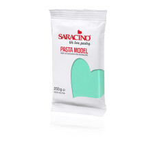Saracino Sugar Paste Model Tiffany Blue Modelling Paste 250 g Gluten Free Made in Italy