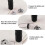 Elastic Sewing Thread 2-Pack, 30m Each, Multipurpose Black & White Shirring Elastic Thread for Sewing Machine, Strong Stretch Polyester Cord for 3