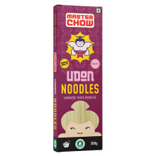 MasterChow Healthy Wheat Udon Noodles - No Preservatives - 100% Whole Wheat - Restaurant Style Flavour in Just 10 Minutes - No Maida, No Fried, 4-5