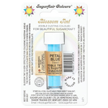 Sugarflair Blossom Tint Petal Blue Food Colouring and Dusting Powder, Matt Finish, Brush On or Mix with Rejuvenator Spirit to Create a One of A Kind