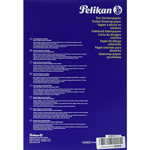 Pelikan 240M/10 Tinted Paper, Assorted Colours 1
