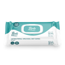 Purely Protect Antibacterial & Virucidal Wet Wipes Biodegradable, Plastic?Free, Eco?Friendly Cleaning Wipes For Home, Office, Workplace & Industrial