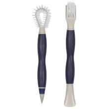 Beldray LA030124FEU7 Deep Clean Dual-Sided Detail Brushes ? Brush Head for Scrubbing, Oval Flexible Brush Head for Hard-to-Reach Areas, Rubber Heads