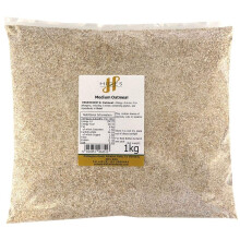 Hides Fine Foods - Oatmeal Medium 1kg - GMO Free - Suitable for Vegetarians - Baking - Muffins - Cakes - Breakfast - Porridge - Overnight Oats -