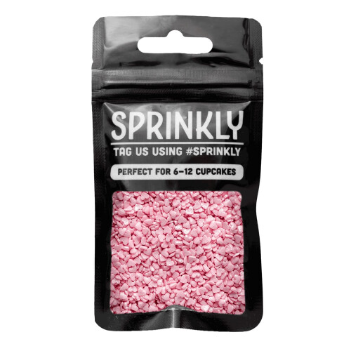 SPRINKLY - Glimmer Hearts - Pink (Mini) - 25g