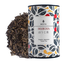 Moya Organic Japanese Hojicha Green Tea Loose Leaf Tea | 60g | Roasted Green Tea from Japan | Friendly for Vegans and Vegetarians | Packed in