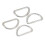 Prym Prym PRYM_555230-1 30 mm D Rings, Silver 2