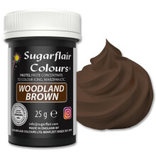 Sugarflair Pastel Woodland Brown Food Colouring Paste 25g - Concentrated Paste Food Dye for Cake Decorating, Fondant, Buttercream, Cake Batter and