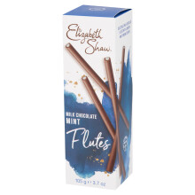 Elizabeth Shaw Milk Mint Chocolate Flutes 105g ? Smooth Milk Chocolate Batons with Mint Fondant Centre ? Indulgent Treat ? Ideal for Gifting, Sharing,